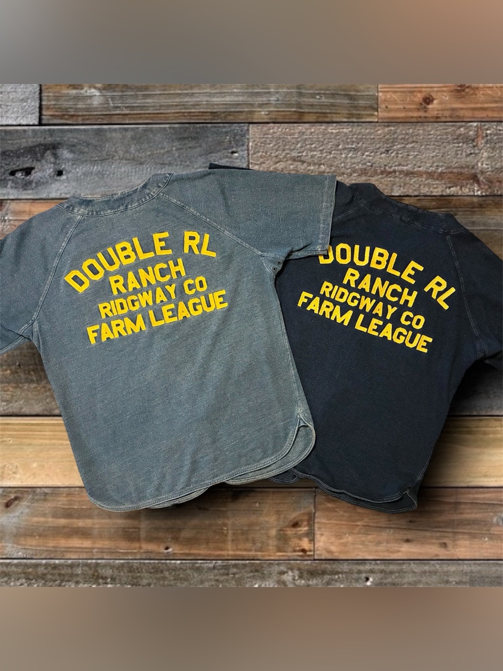 💥RARE💥DOUBLE RL RALPH LAUREN RRL “FARM LEAGUE” BASEBALL JERSEY- MEDIUM - Picture 2 of 14